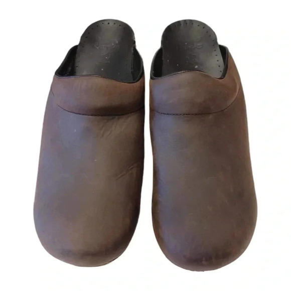 Dansko Clogs Karl Antique Oiled  Leather Shoes Size 46 - Picture 6 of 10